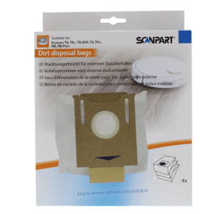 SCANPART Staubbeutel für Ecovacs Deebot 1190081101 Staubsaugerbeutel
